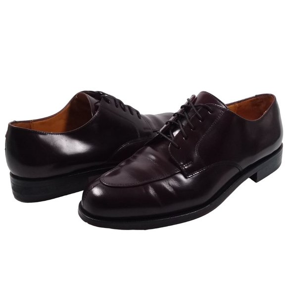 COLE HAAN Men's Apron Split Toe Lace Up Dress Derby Cordovan Leather Shoes 9M - Picture 12 of 12